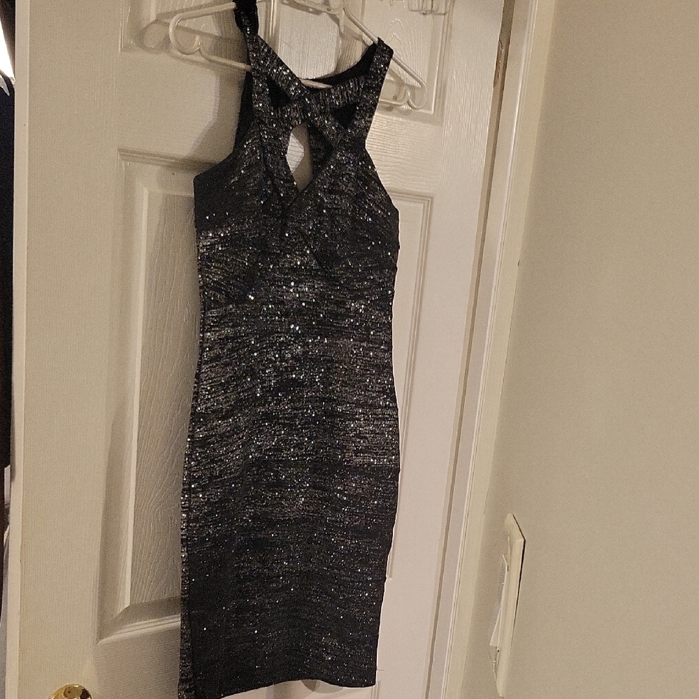Le Chateau Sparkly Flattering Dress
